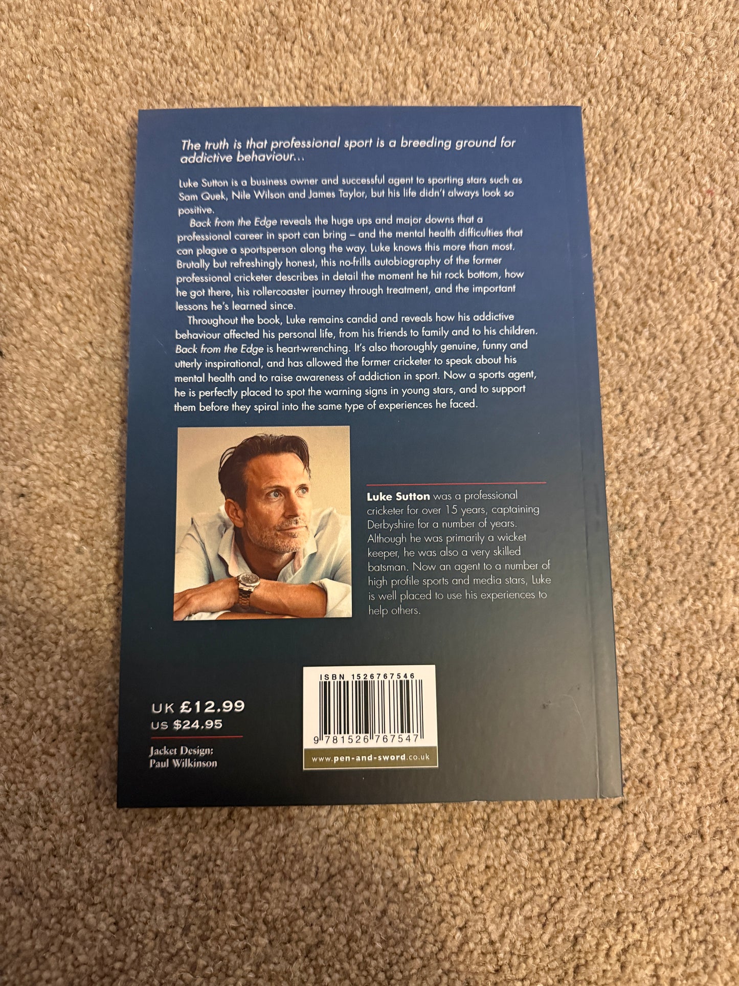 FINAL CLEARANCE - Back From The Edge - Luke Sutton